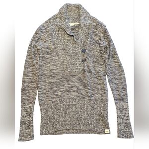 Roxy Women's Marled Gray Cardigan Sweater